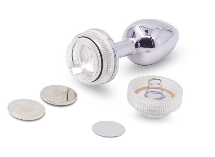 Booty Sparks Remote Control Light Stainless Steel Anal Plug