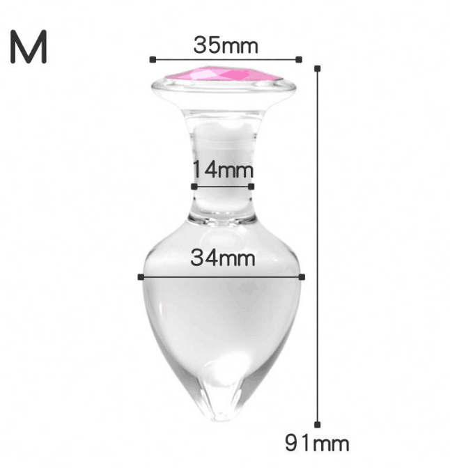 Glass Anal Plug Set (3 Pieces)