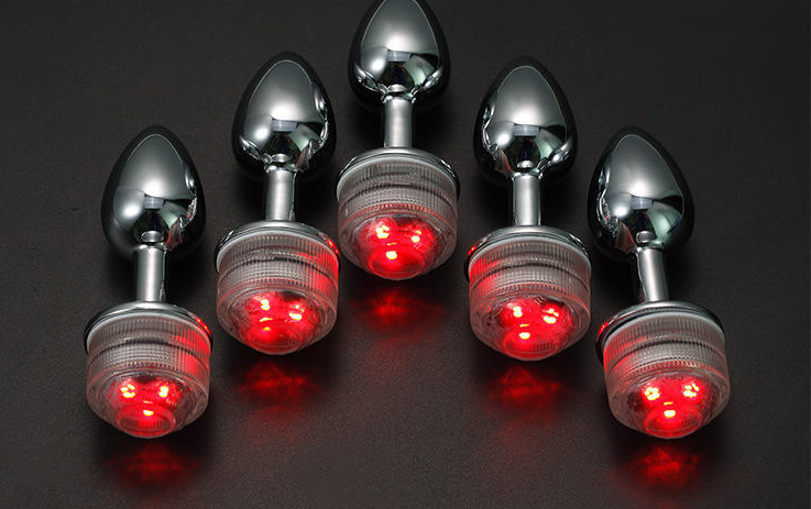 Booty Sparks Remote Control Light Stainless Steel Anal Plug