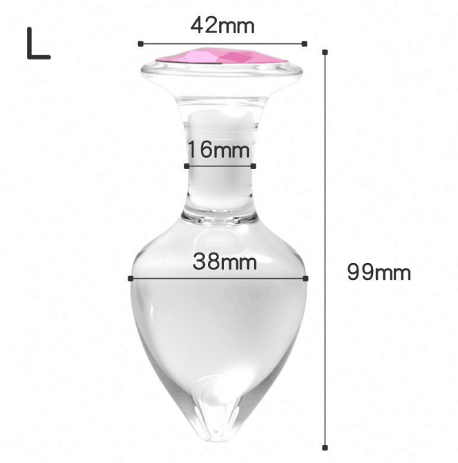 Glass Anal Plug Set (3 Pieces)