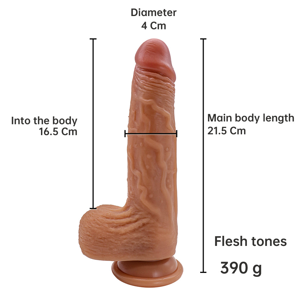 Rotating & Thruster Realistic Dildo