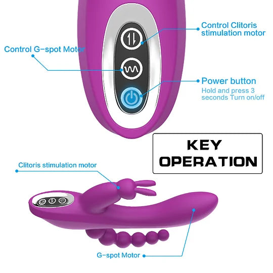 Triple, Multifunction Vibrator