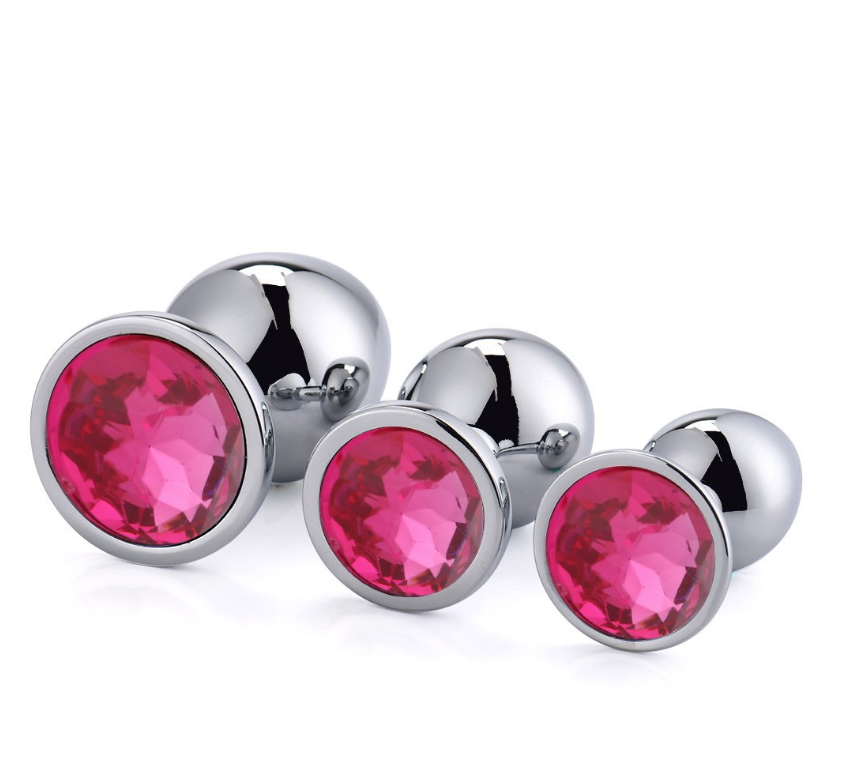 Gem Stainless Steel Anal Plug Set (3 Pieces)