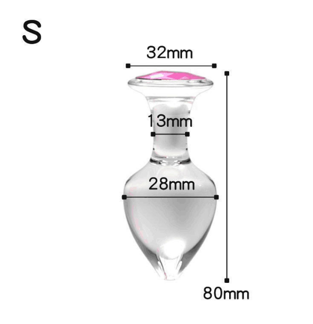 Glass Anal Plug Set (3 Pieces)