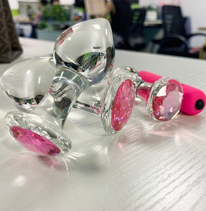 Glass Anal Plug Set (3 Pieces)
